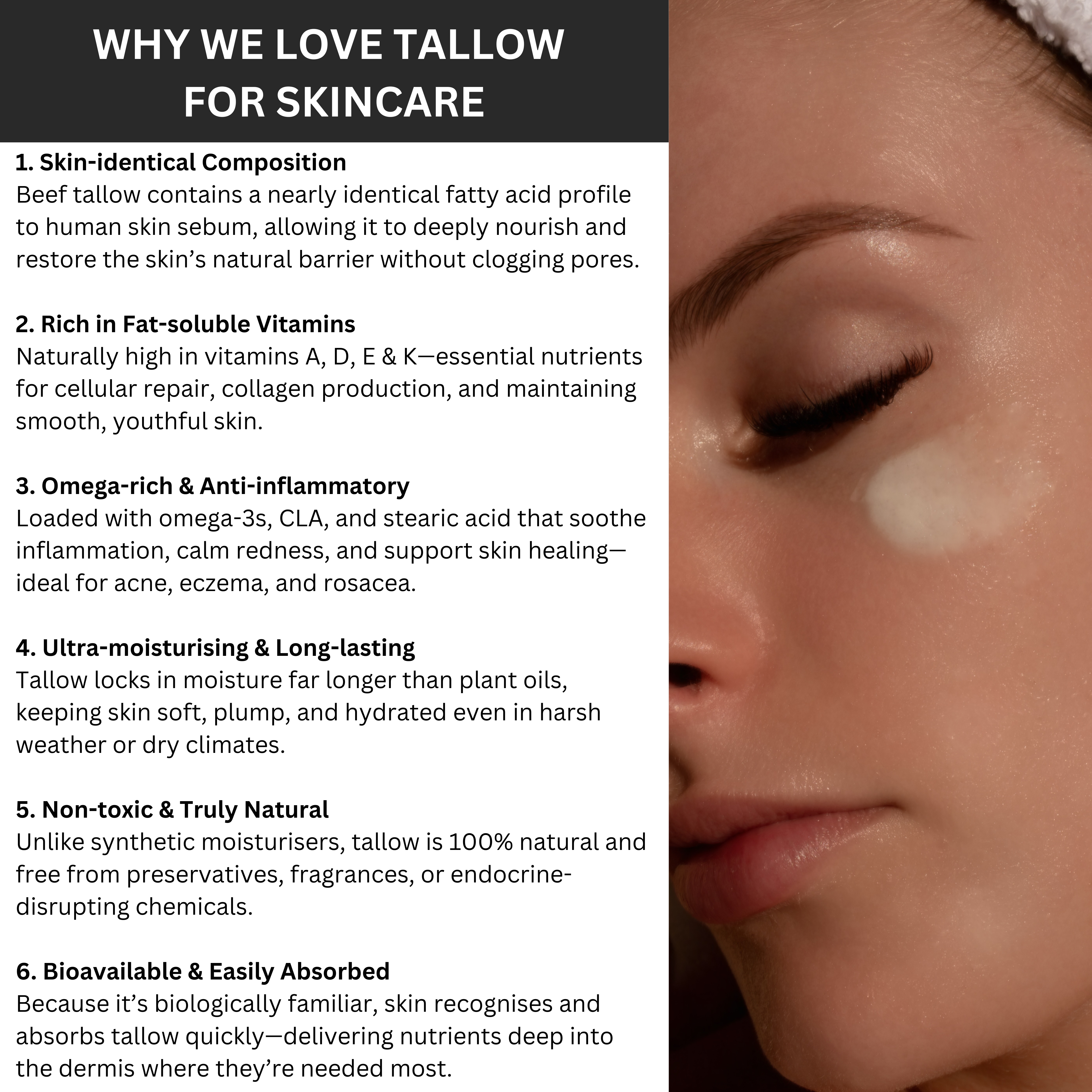 Vanilla Infused 100% Beef Tallow Moisturiser