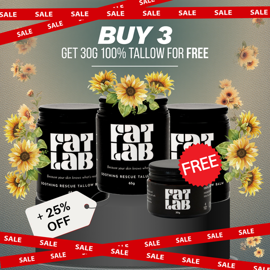 Soothing Tallow Rescue Whipped Balm: 3 Month Supply Bundle (25% Off + Free Pure Tallow Glow 30g Jar)