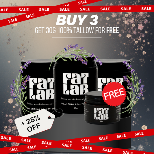 Balancing Beauty Balm: 3 Month Supply Bundle (25% Off + Free Pure Tallow Glow 30g Jar)