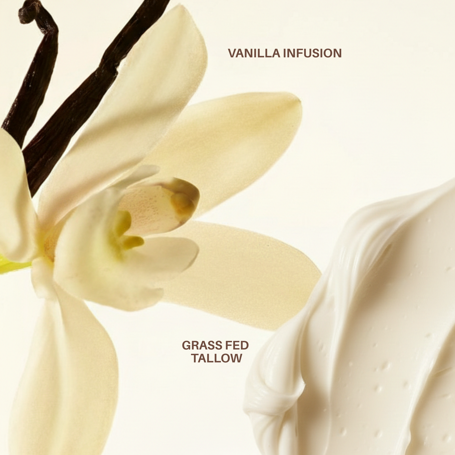 Vanilla Infused 100% Beef Tallow Moisturiser